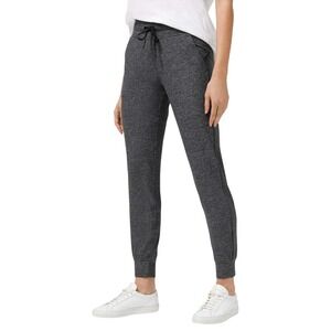 Lululemon Heathered Raceway Grey Black Ready to Rulu Jogger Mid Rise Size 4